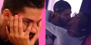 Arcrebiano e Karol Conká se beijaram na festa do 