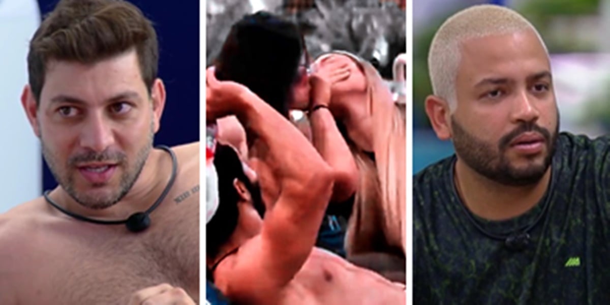 Caio, Juliette e Sarah, e Projota no BBB21 (Foto: Montagem/TV Foco)