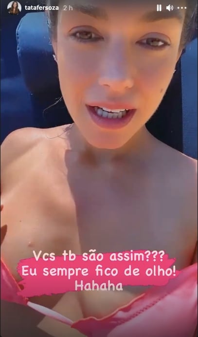 Thais Fersoza puxa biquíni e deixa parte íntima à mostra (Reprodução) 