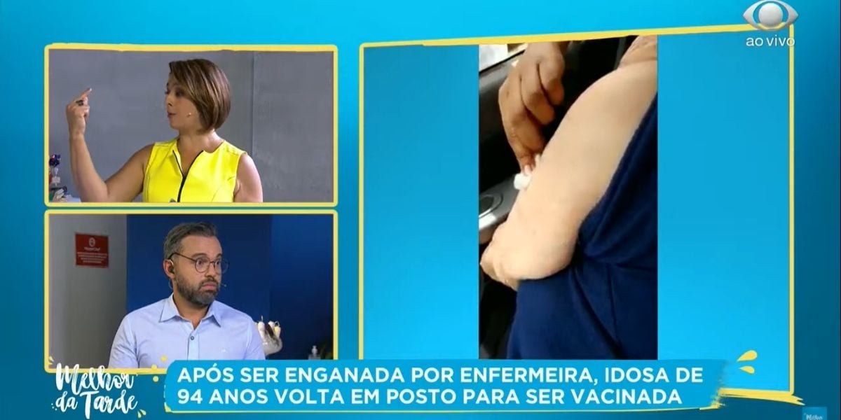Catia Fonseca expressou revolta durante O Melhor da Tarde (Foto: Reprodução)