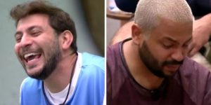Caio e Projota no BBB21 (Foto: Reprodução / Globo)