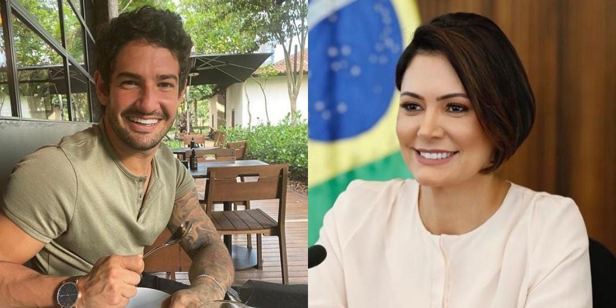 Pato e Michelle Bolsonaro (Foto: Reprodução)