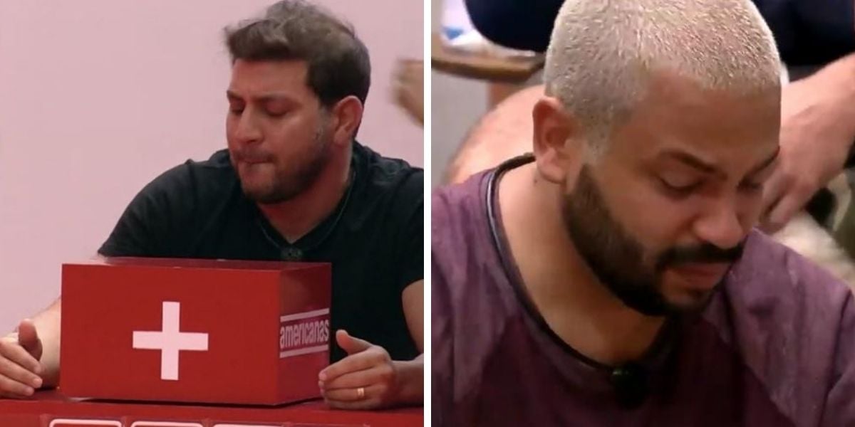 Caio e Projota no BBB21 (Foto: Reprodução / Globo)