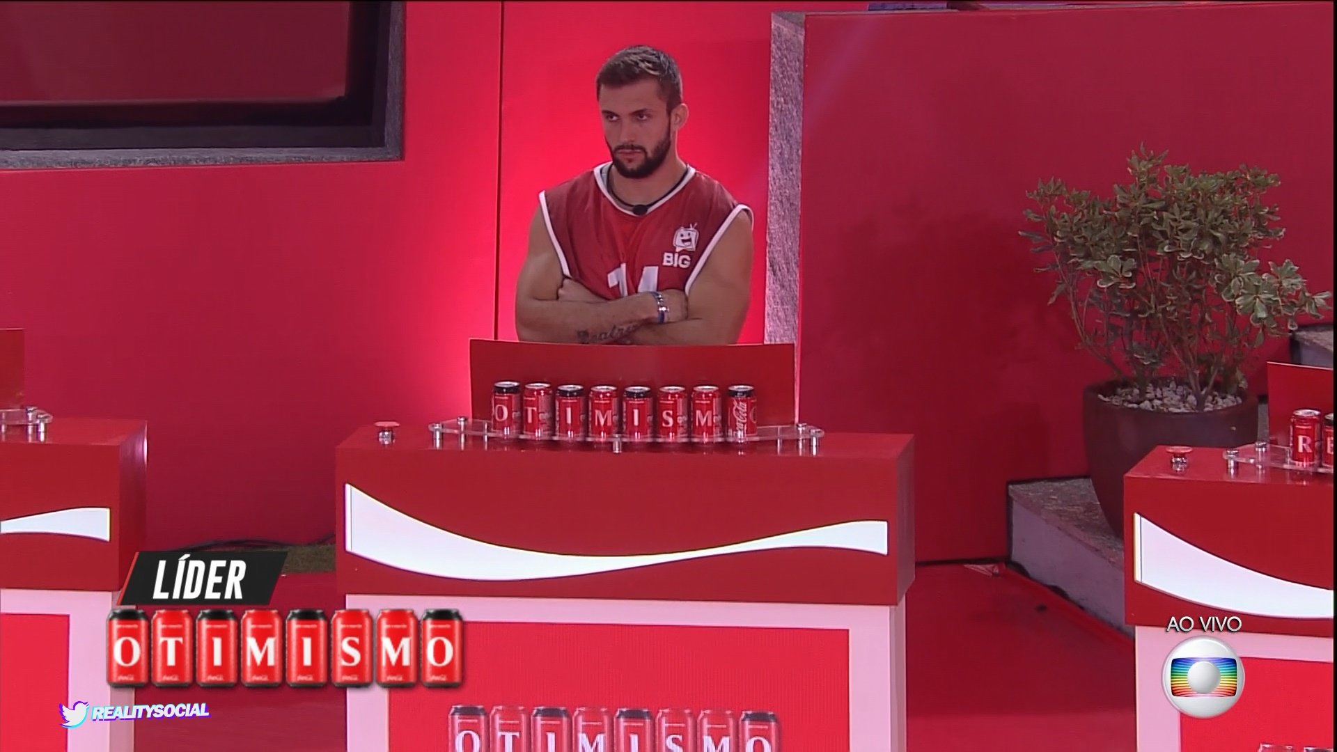 Arthur estava no otimismo no BBB21 (Foto: Reprodução)