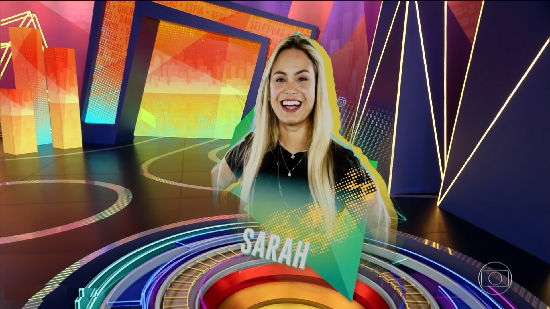 Sarah no BBB21 (Foto: Reprodução)