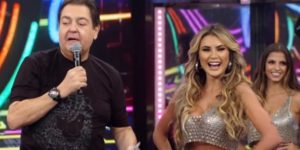 Natacha Horana foi mandada embora do Domingão do Faustão (Foto: Reprodução / TV Globo)