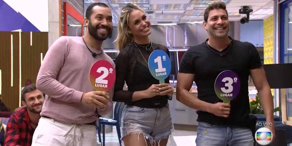 Gilberto, Sarah e Caio no BBB 21