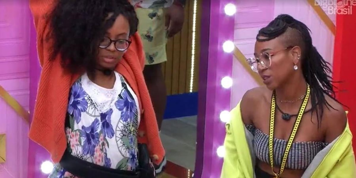 Lumena e Karol Conká no BBB21 (Foto: Reprodução)