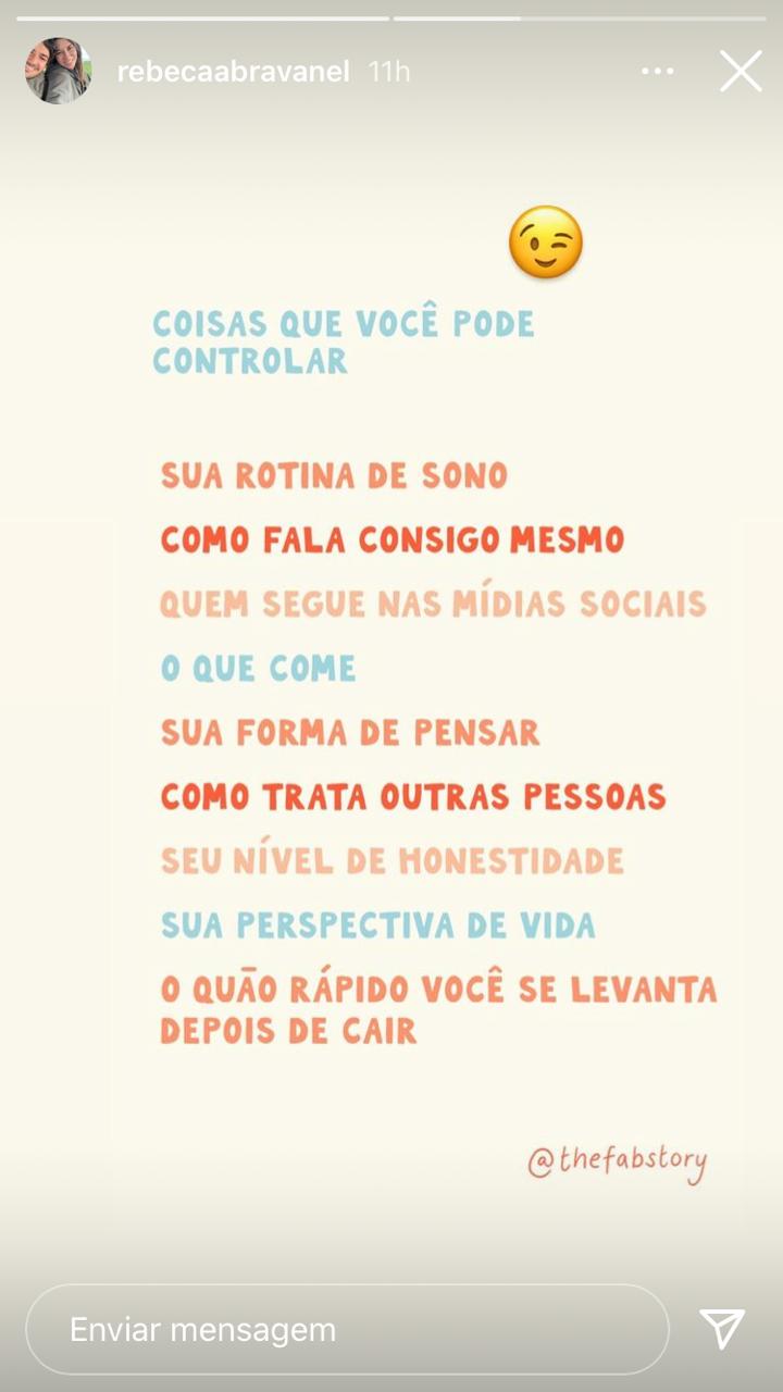 Rebeca Abravanel fez publicação reflexiva (Foto: Reprodução/Instagram)
