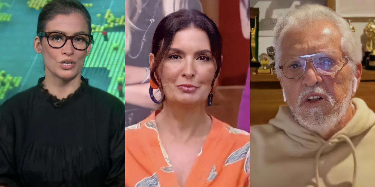 Renata Vasconcellos, Fátima Bernardes e Carlos Alberto (Reprodução)