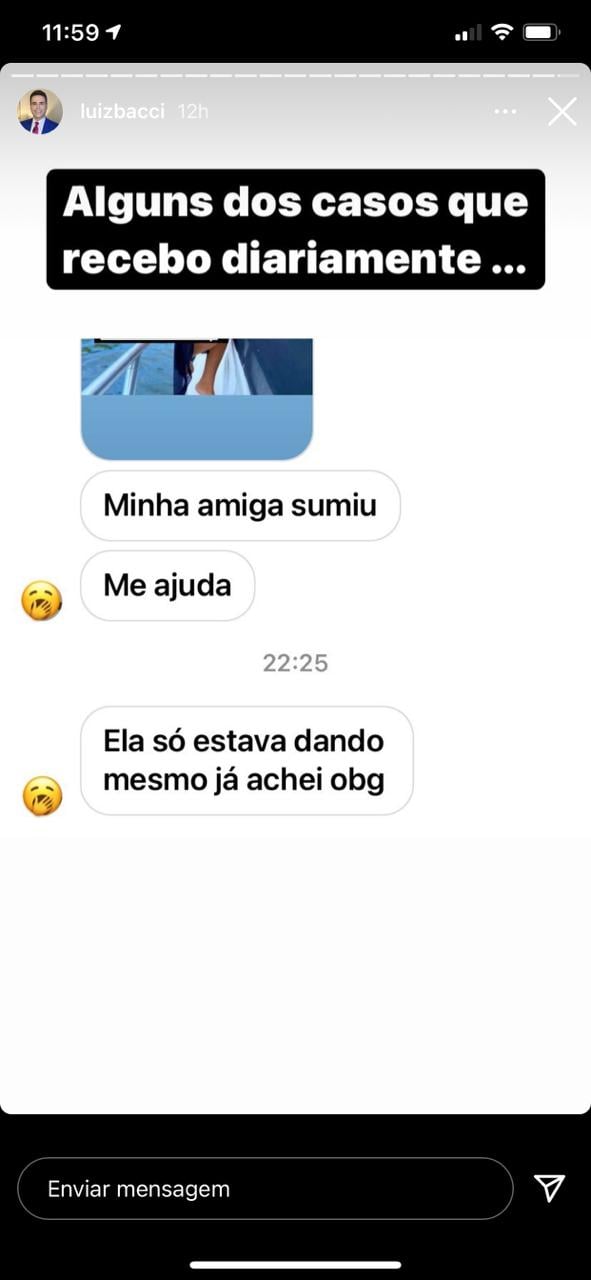 Luiz Bacci expõe conversa íntima (Reprodução) 
