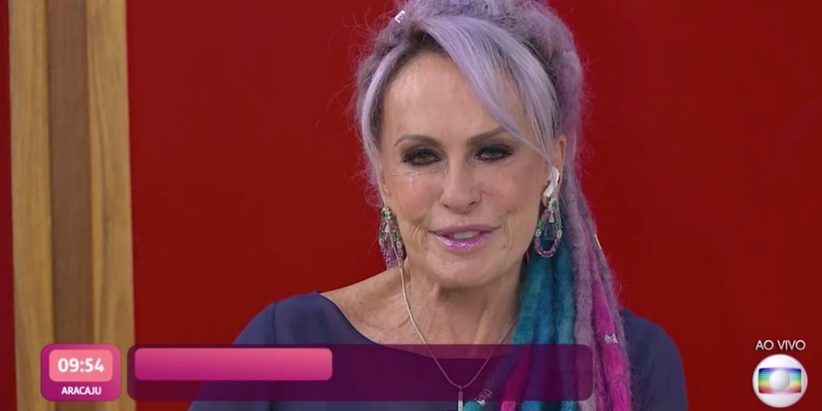 Ana Maria chora ao vivo durante "Mais Você" nesta segunda-feira, 22 (Reprodução) 