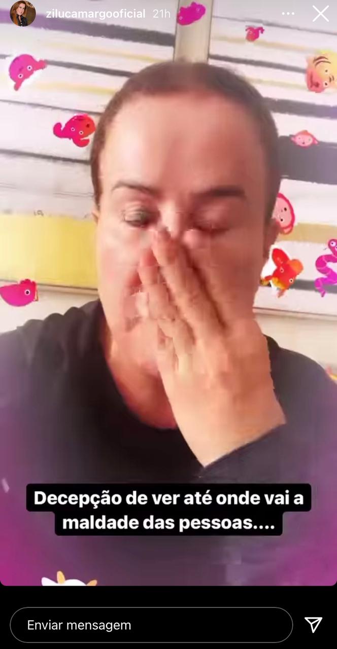 Zilu Camargo caiu no choro ao desabafar sobre boicote (Foto: Reprodução / Instagram)