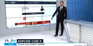 Apresentador da Globo vota na eliminação de Karol Conká ao vivo (Foto: Reprodução)
