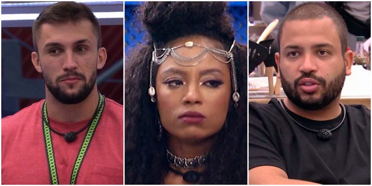 Arthur, Lumena e Projota estão no paredão do BBB21 - Foto: Reprodução