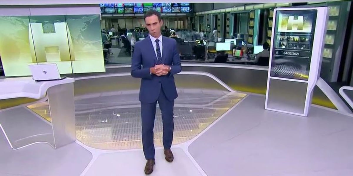 Cesar Tralli no "Jornal Hoje" (Foto: Reprodução/TV Globo)