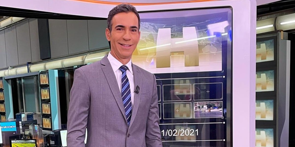 Cesar Tralli é o substituto oficial de Maju Coutinho no "Jornal Hoje", da TV Globo (Foto: Reprodução/Instagram)