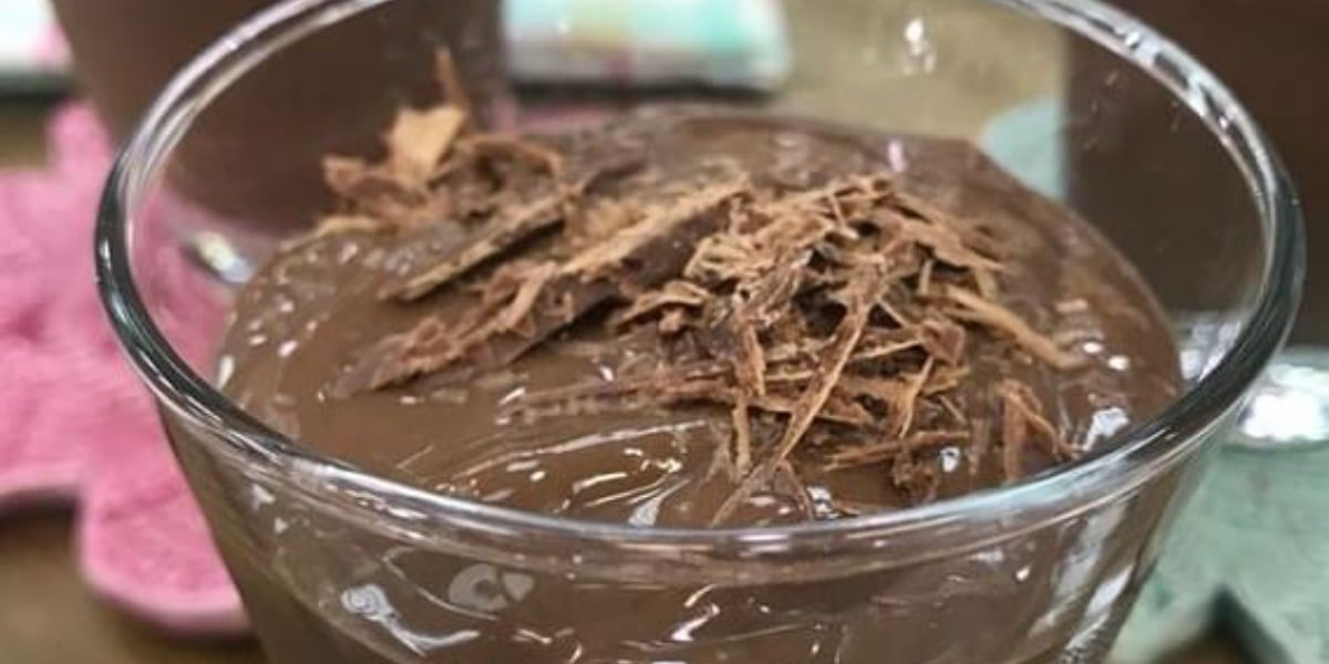 Chocolate cremoso preparado por Ana Maria Braga (Foto: Reprodução)