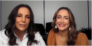 Claudia Leitte e Ivete Sangalo concederam uma entrevista especial para o Fantástico (Foto: Reprodução)