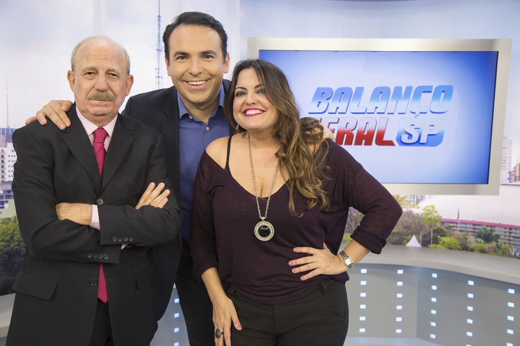 Reinaldo Gottino, Fabíola Reipert e Lombardi durante o Balanço Geral SP (Foto: Reprodução) Reinaldo Gottino, Fabíola Reipert e Lombardi durante o Balanço Geral SP (Foto: Reprodução)