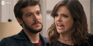 Haja Coração terá briga entre o casal (Foto: Montagem/TV Foco/Reprodução/Globo)