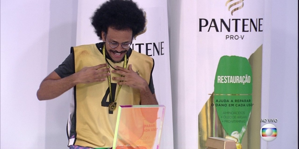 João Luiz é o novo líder do BBB21 (Foto: Reprodução)