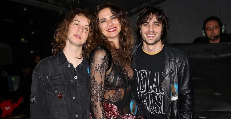 Luciana Gimenez, Fiuk e Lucas Jagger foram juntos ao show de Shakira no passado (Foto: Reprodução)