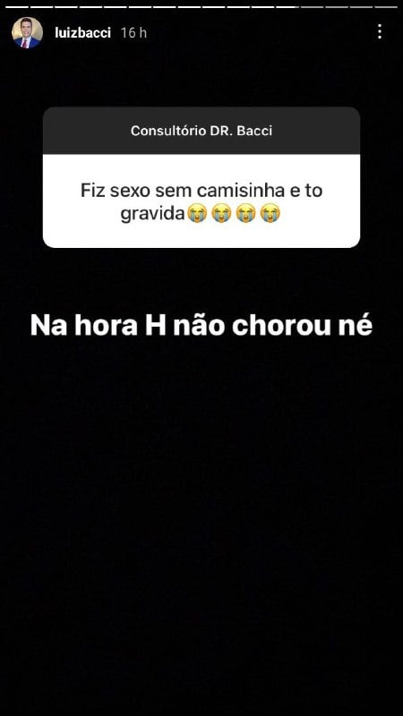 Luiz Bacci voltou a responder perguntas sobre sexo (Foto: Reprodução)