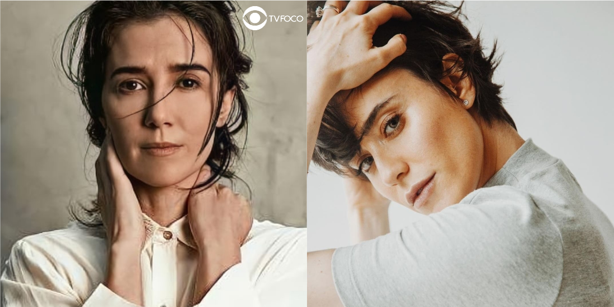 Fotomontagem das atrizes Marjorie Estiano e Fernanda Vasconcelos