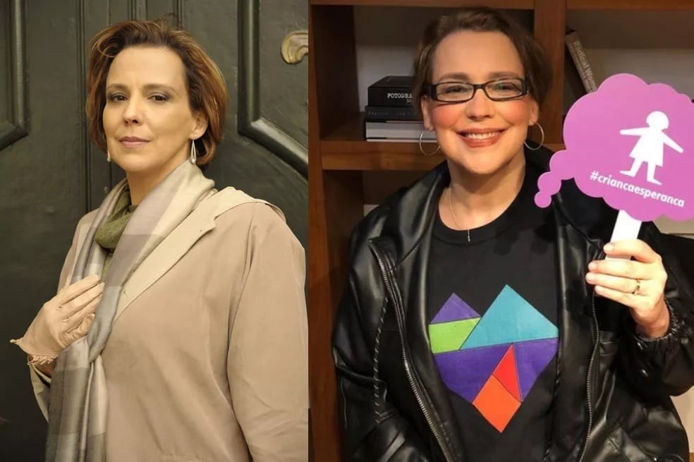 Antes e depois dos atores de A Vida da Gente (Foto: Montagem)