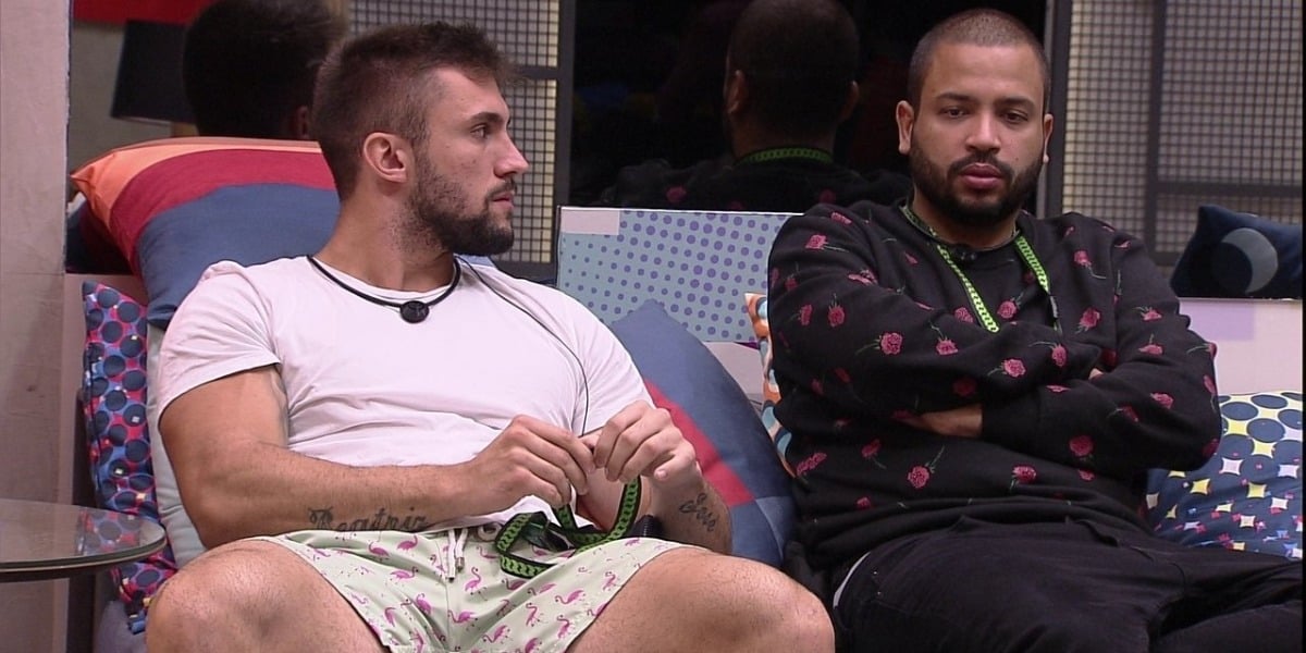 Projota e Arthur no BBB21 (Foto: Reprodução)