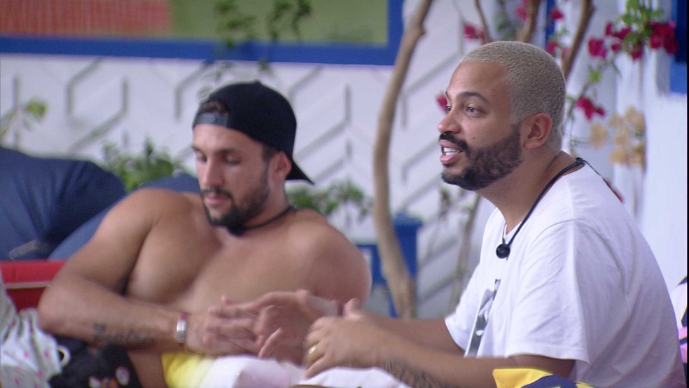 BBB21: Projota lamenta a saída de Nego Di: 'Injustiça muito grande' — (Foto: Globo)