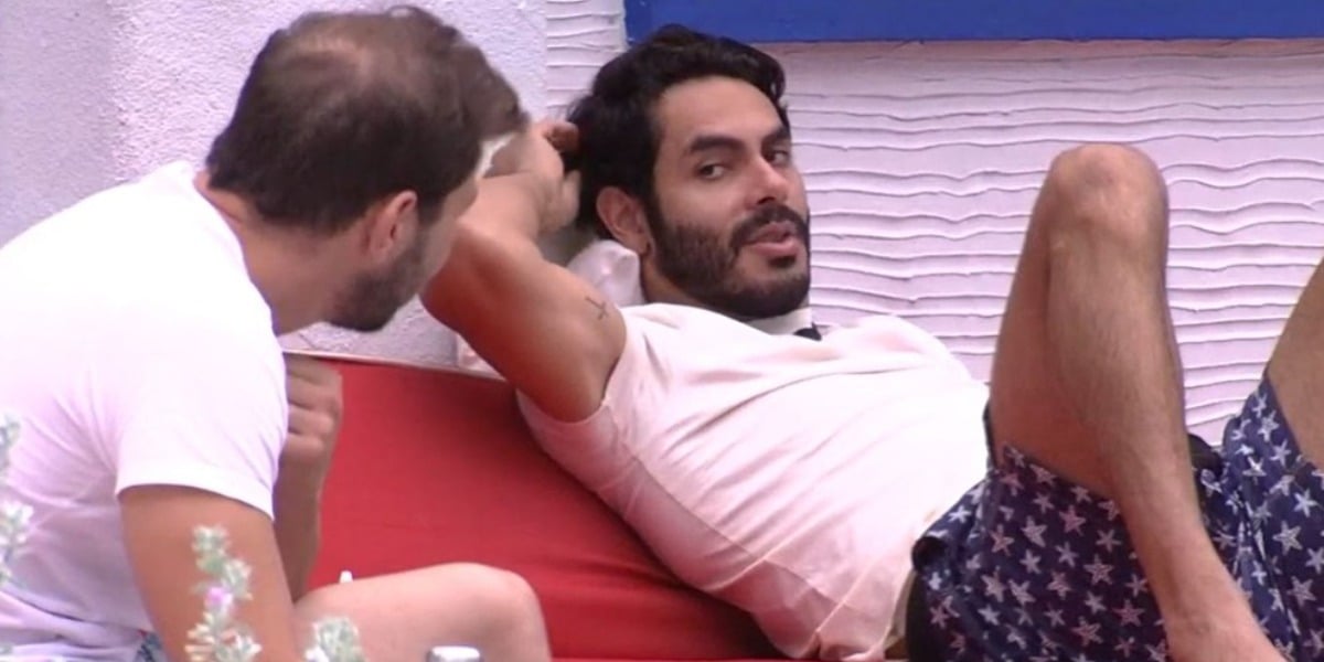 Rodolffo e Caio no BBB21 (Foto: Reprodução)