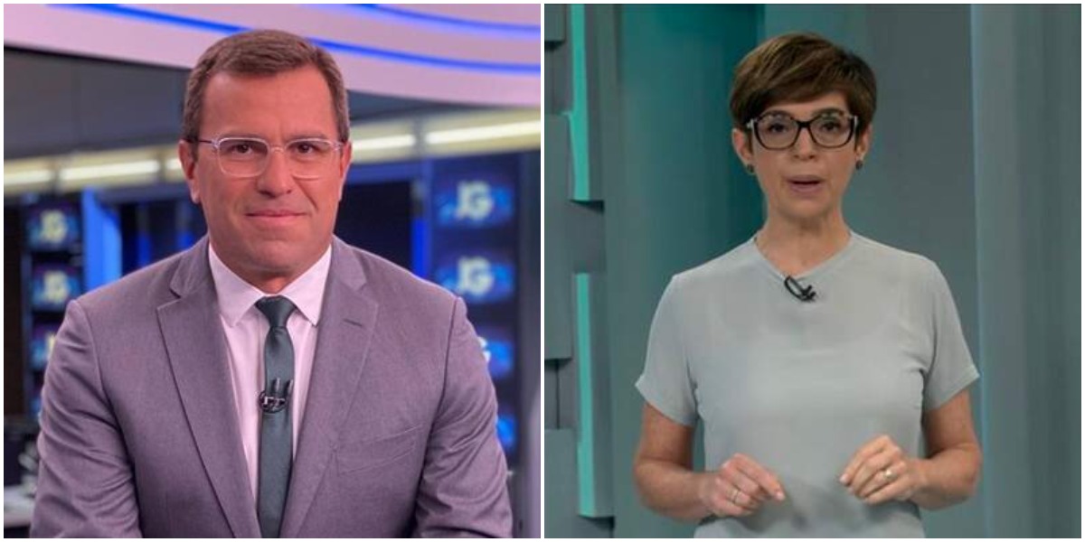 Rodrigo Bocardi e Renata Lo Prette no Jornal da Globo - Foto: Montagem
