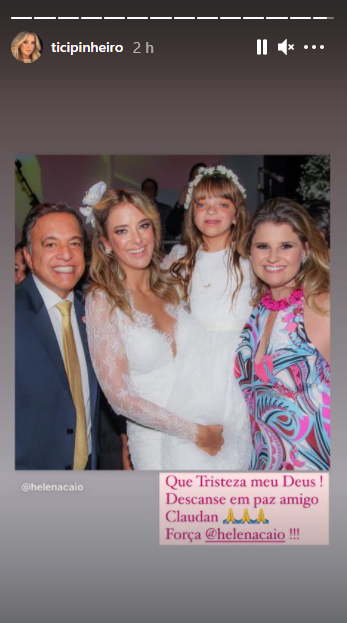 Ticiane Pinheiro se despede de amigo (Foto: Reprodução)