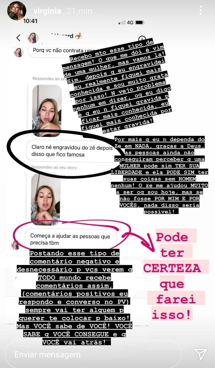 Esposa de Zé Felipe, filho de Leonardo, detona relacionamento (Reprodução)