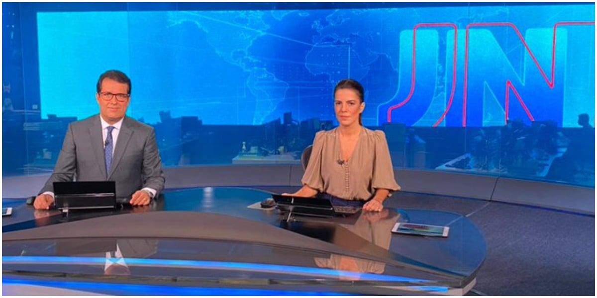 William Bonner e Renata ganharam folga do Jornal Nacional e foram substituídos (Foto: Reprodução)