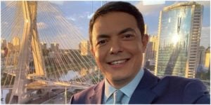 Alan Severiano ganhou destaque na Globo e agora foi promovido a vaga em telejornal (Foto: Reprodução)
