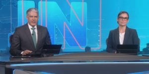 William Bonner e Renata Vasconcellos no Jornal Nacional (Foto: Reprodução / TV Globo)