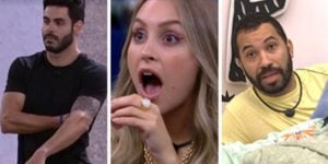 Rodolffo, Carla Diaz e Gilberto no BBB21 (Foto: Montagem/TV Foco)
