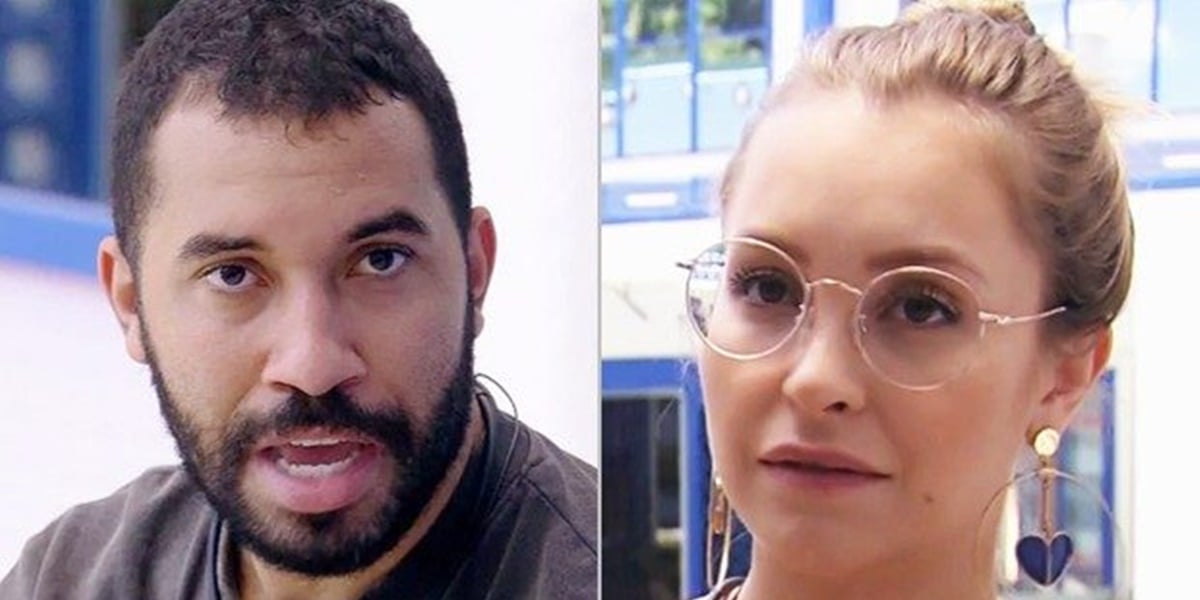 Carla em conversa com Arthur, detonou Gilberto pelas costas (Foto: Reprodução)