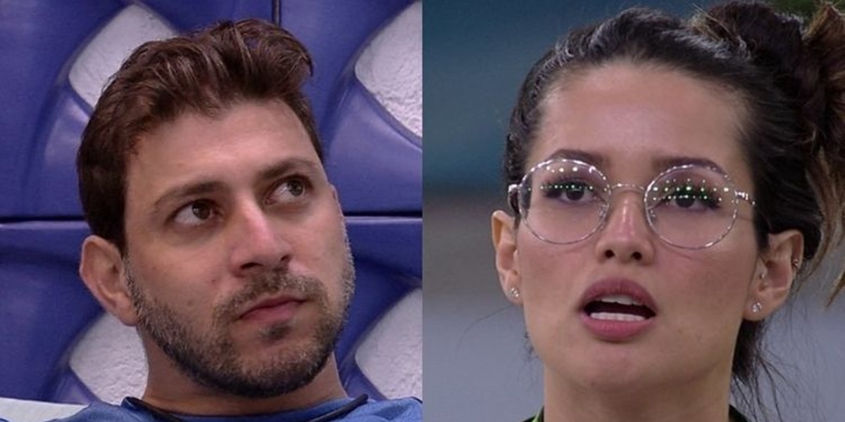 Caio e Juliette no BBB21 (Foto: Montagem)