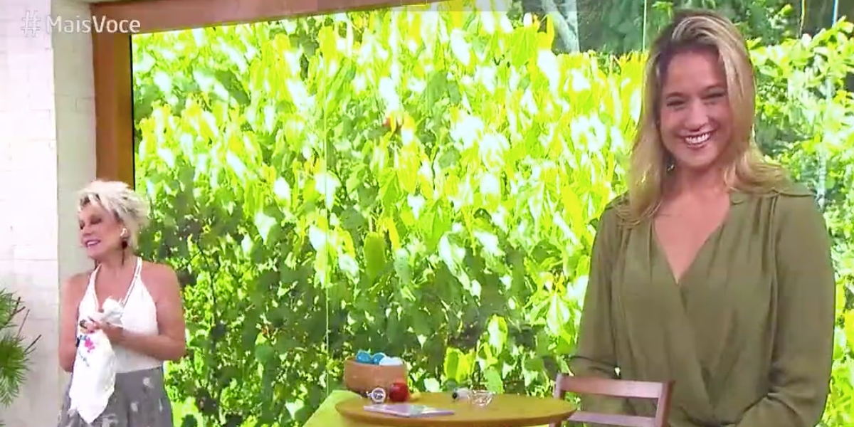 Ana Maria e Fernanda Gentil no "Mais Você", da Globo (Reprodução) 
