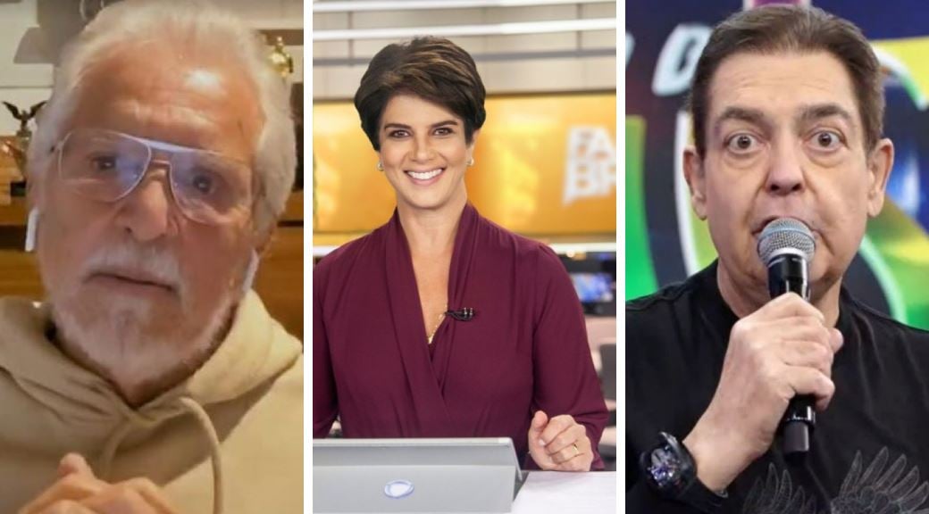 Carlos Alberto, Mariana Godoy e Faustão (Reprodução)