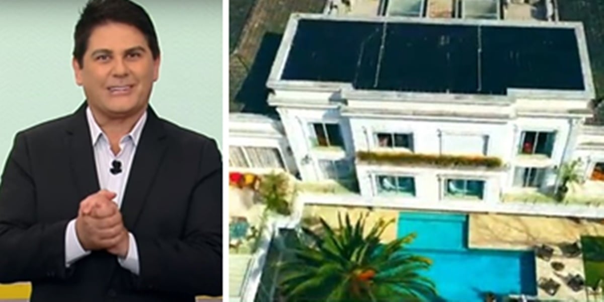 César Filho exibiu a sua casa para todo o Brasil (Foto: Montagem/TV Foco)