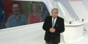 Datena no Brasil Urgente com Catia Fonseca (Foto: Reprodução)