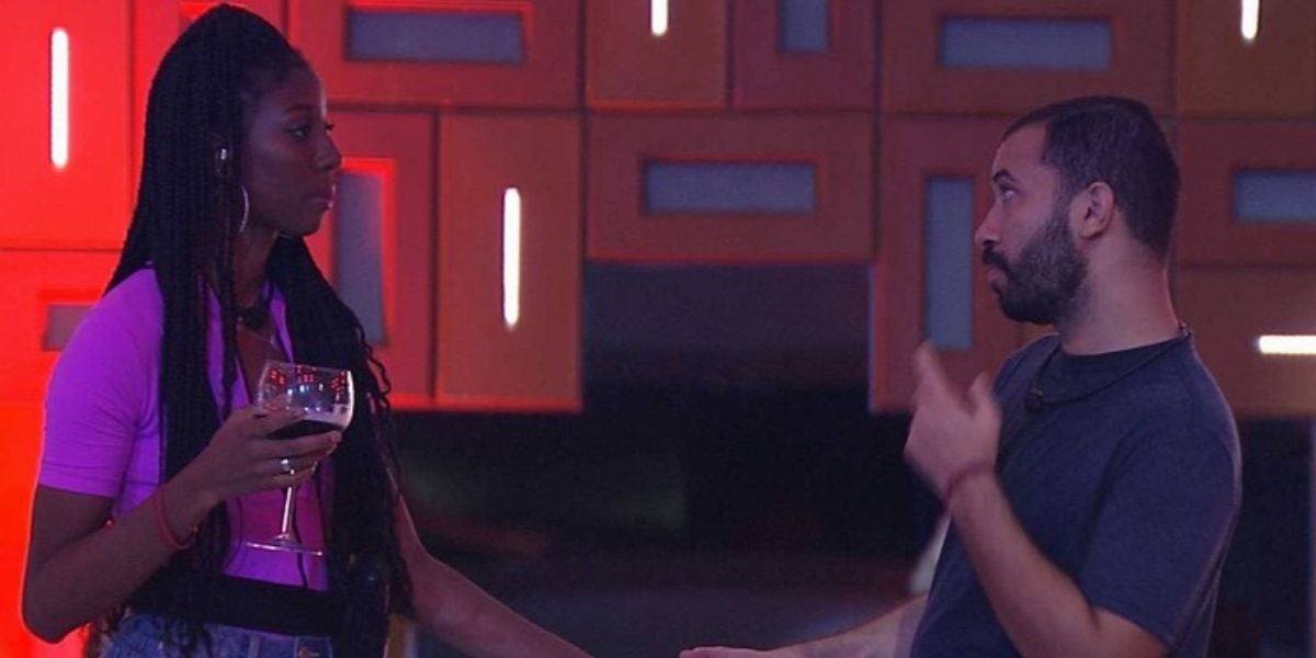 Camilla de Lucas e Gilberto no BBB21 (Foto: Reprodução/Globo)
