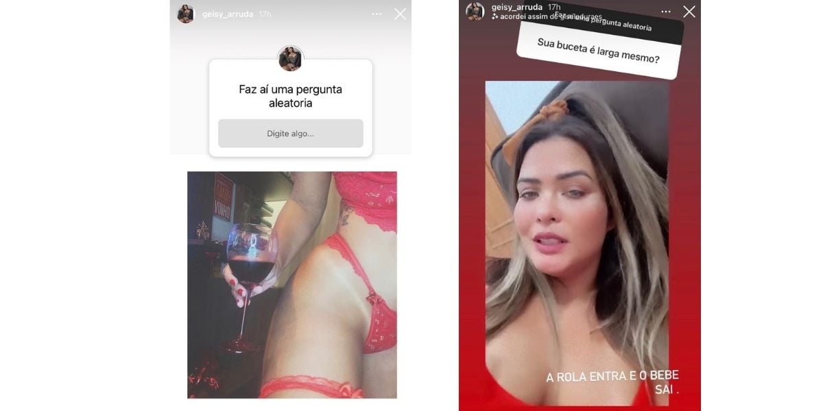 Geisy Arruda escandaliza e responde sobre tamanho de parte íntima (Foto: Reprodução/Instagram)