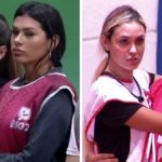 Pocah e Juliette, Sarah e Gilberto no BBB21 (Foto: Reprodução)