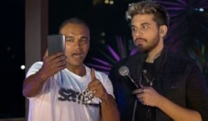 Denilson e Gustavo Mioto durante uma live (Foto: Reprodução)